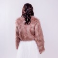 BRIDAL STOLE FUTRO PŁASZCZYK PINK