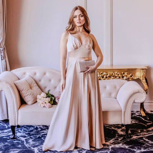 long dress with slit
