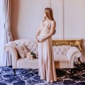 long evening dress with slit