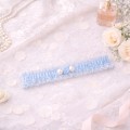 something blue garter wedding accessory
