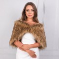 futerko ślubne brązowe narzutka okrycie bridal stole.jpg